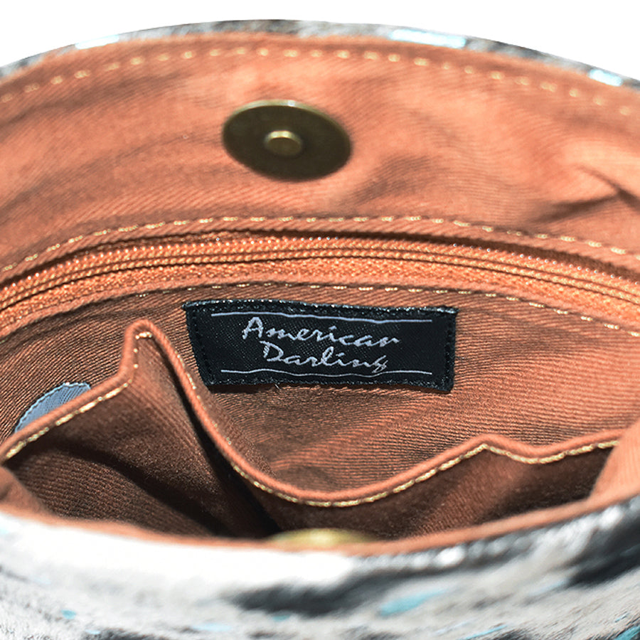 American Darling Cross Body Hair-On Genuine Leather Western Women Bag | Handbag Purse Crossbody for Cute