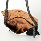 American Darling ADBGS178BKW Envelope Hair On Genuine Leather Women Bag Western Handbag Purse