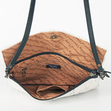 American Darling ADBGS178ACSL Envelope Hair On Genuine Leather Women Bag Western Handbag Purse