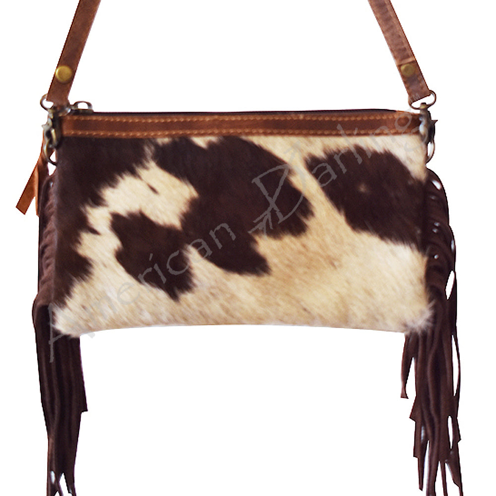 American Darling Small Crossbody Hair On Genuine Leather Western Women Bag Handbag Purse | for Cute