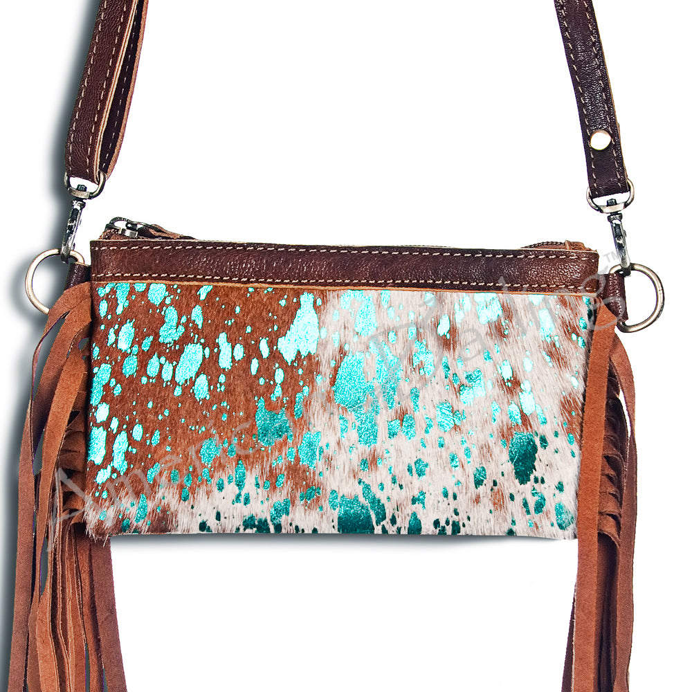 American Darling Small Crossbody Hair On Genuine Leather Western Women Bag Handbag Purse | for Cute