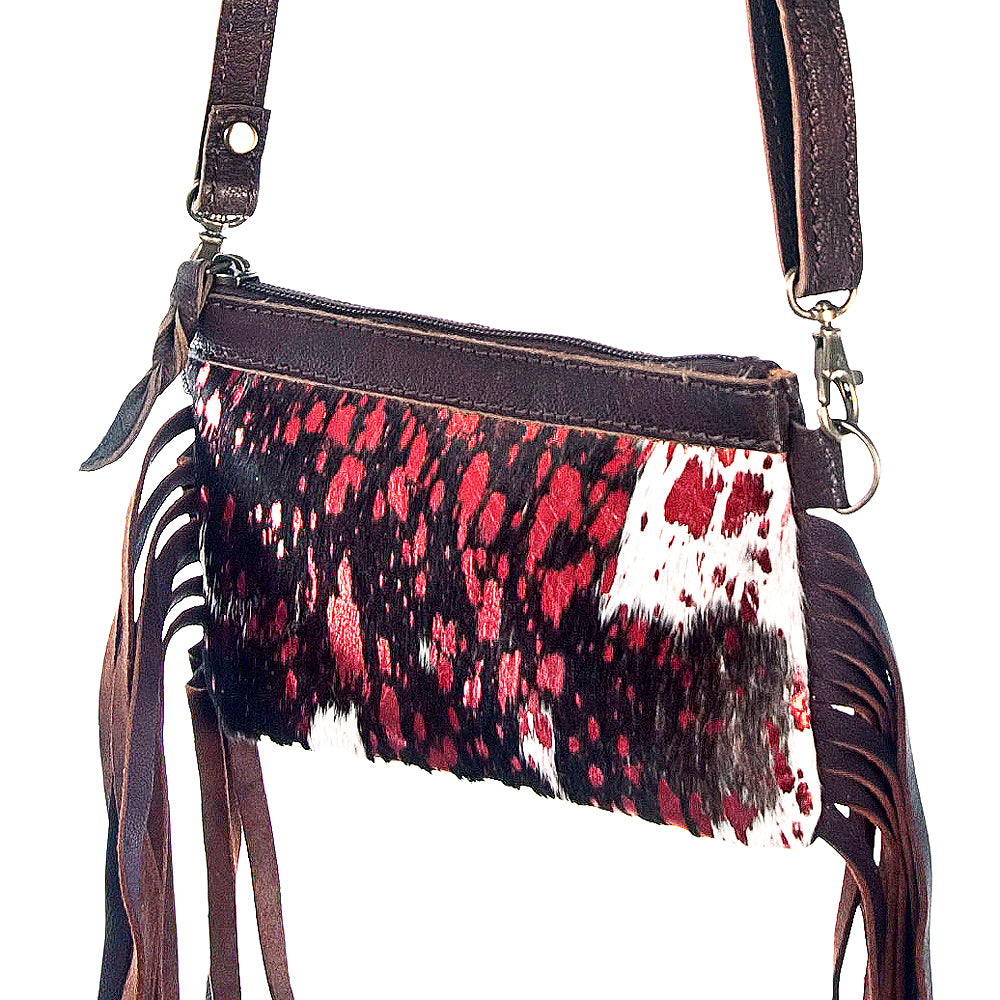 American Darling Small Crossbody Hair On Genuine Leather Western Women Bag Handbag Purse | for Cute