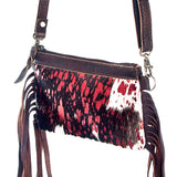 American Darling Small Crossbody Hair On Genuine Leather Western Women Bag Handbag Purse | for Cute