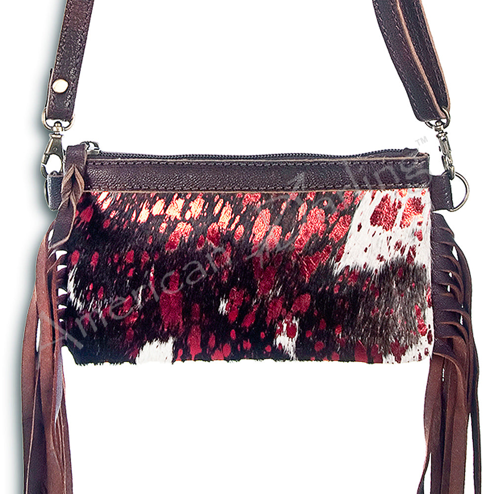 American Darling Small Crossbody Hair On Genuine Leather Western Women Bag Handbag Purse | for Cute