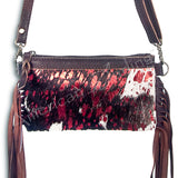 American Darling Small Crossbody Hair On Genuine Leather Western Women Bag Handbag Purse | for Cute