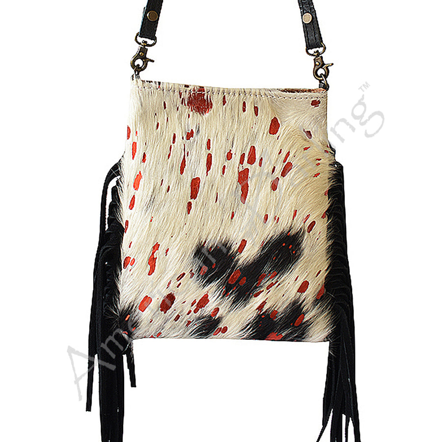 American Darling Cross Body Hair-On Genuine Leather Western Women Bag | Pink Handbag Purse Crossbody for Cute - Uhorse