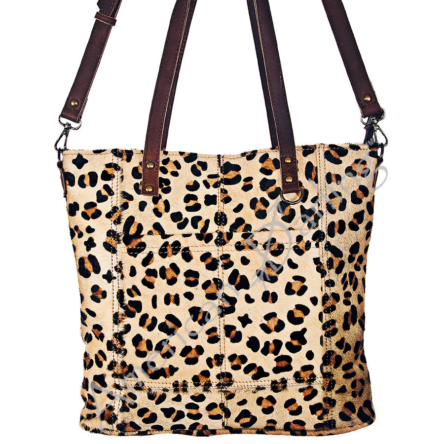 American Darling Hair-on Cowhide Western Tote Bag - Genuine Leather - Uhorse