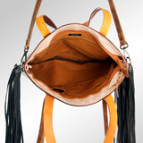 American Darling Cross Body Hand Tooled Hair on-Genuine Leather Western Women Bag Handbag Purse | Crossbody for Cute