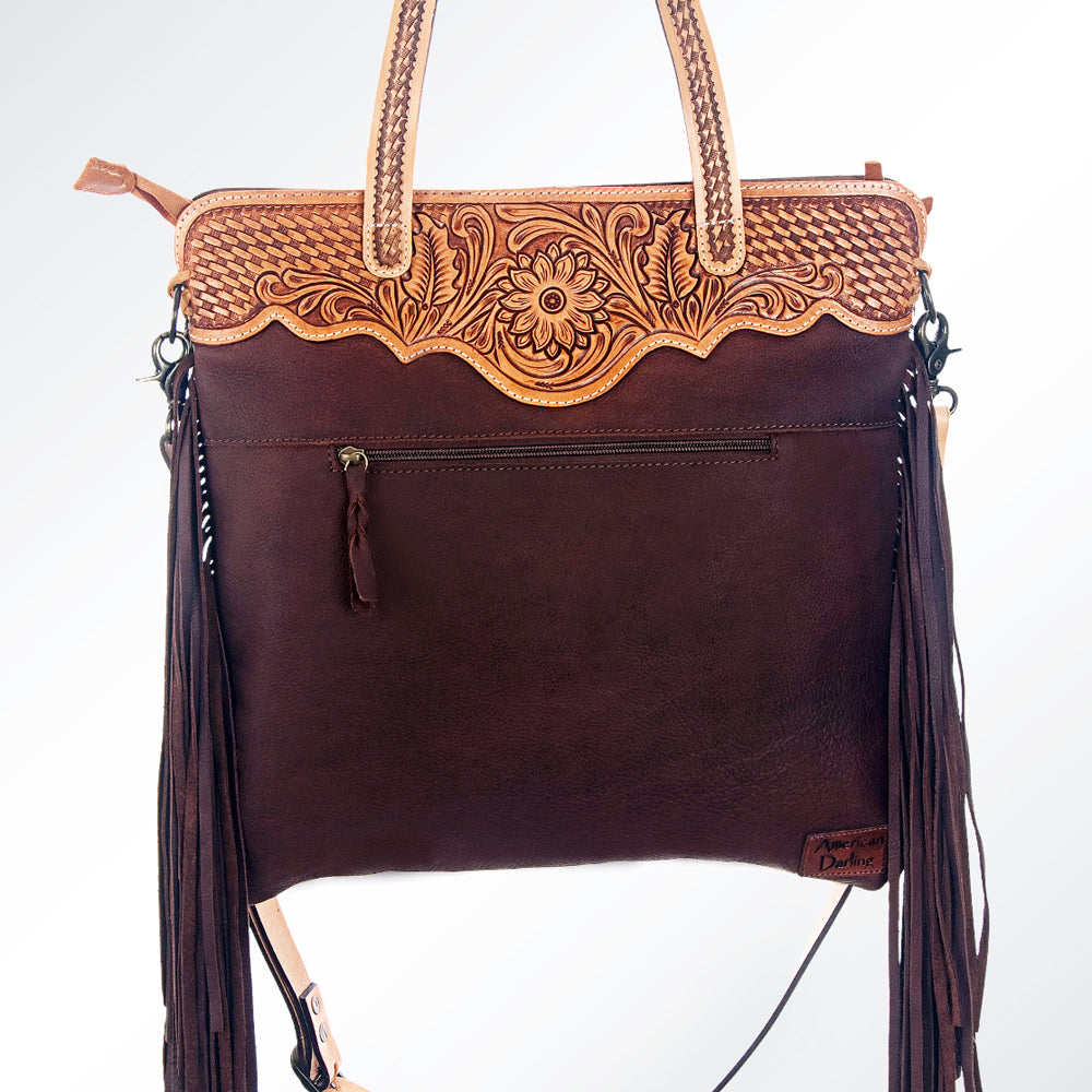 American Darling Cross Body Hand Tooled Hair on-Genuine Leather Western Women Bag Handbag Purse | Crossbody for Cute
