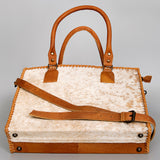 American Darling ADBGS118TAW Briefcase Hair On Genuine Leather Women Bag Western Handbag Purse