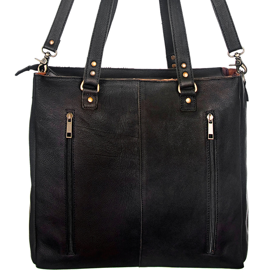 American Darling Tote Saddle Blanket Leather Western Women Bag Handbag Purse Travel Bags College 8in (H) X 12in (W) 4in (D)
