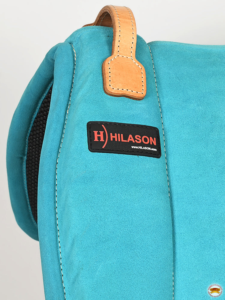Hilason Horse Bareback Saddle Pad Anti Slip Base Suede Leather