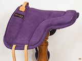 Hilason Horse Bareback Saddle Pad Anti Slip Base Suede Leather