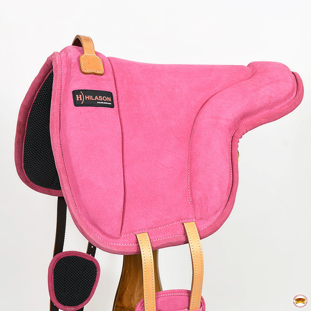 Hilason Horse Bareback Saddle Pad Anti Slip Base Suede Leather