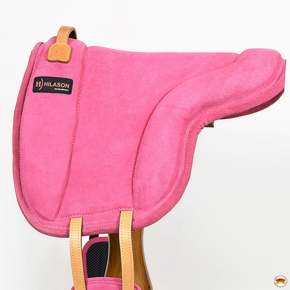 Hilason Horse Bareback Saddle Pad Anti Slip Base Suede Leather