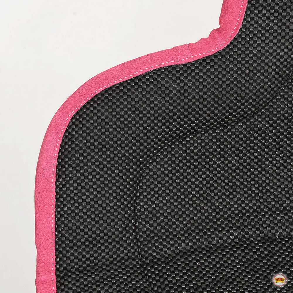 Hilason Horse Bareback Saddle Pad Anti Slip Base Suede Leather