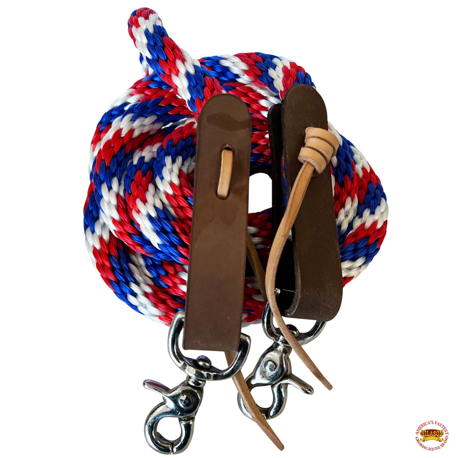5/8 in x 8 ft Hilason Poly Roper Reins Scissor Snap