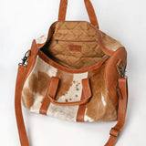 American Darling Duffel Hair On Genuine Leather Western Women Bag | Handbag Duffle Weekend Travel Bags for