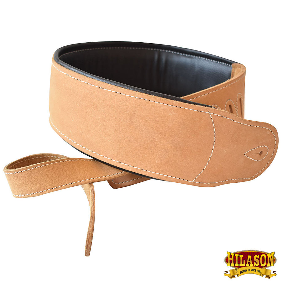 Leather Guitar Bass Strap 3.25 In Padded By Great American