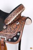 Hilason Western Horse Treeless Saddle American Leather Trail Barrel Tack