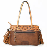 American Darling Tote Hand Tooled Hair on Genuine Leather Western Women Bag Handbag Purse | Travel Bags College Casual