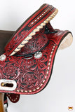 Hilason Western Horse Treeless Trail Barrel American Leather Saddle