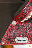 Hilason Western Horse Treeless Trail Barrel American Leather Saddle