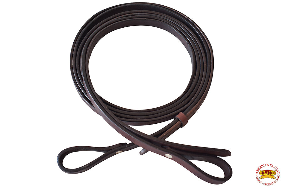 Hilason Horse Leather Split Reins 7Ft Walnut