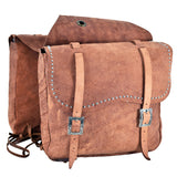 HILASON Western Leather Horse Saddle Bag For Trail