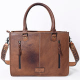 American Darling Briefcase Hand Tooled Saddle Blanket Genuine Leather women bag western handbag purse