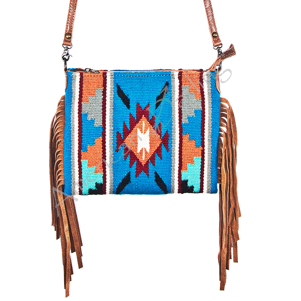 American Darling Cross Body Saddle Blanket Genuine Leather Women Bag Western Handbag Purse