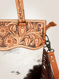 American Darling Cross Body Hand Tooled Hair on-Genuine Leather Western Women Bag Handbag Purse | Crossbody for Cute