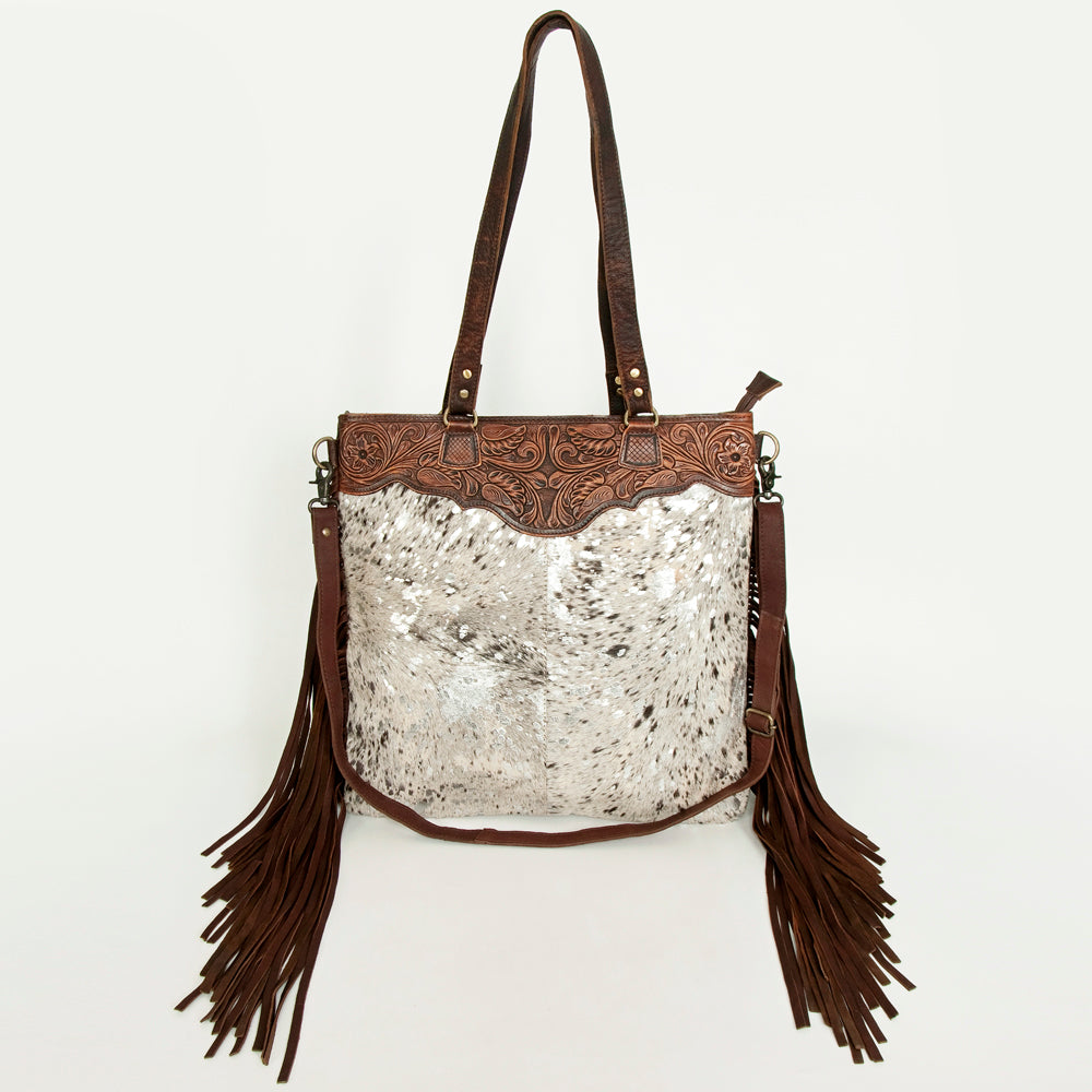 American Darling Cross Body Hand Tooled Hair on-Genuine Leather Western Women Bag Handbag Purse | Crossbody for Cute