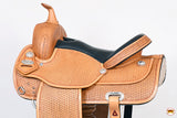 HILASON Western Draft Horse Trail Pleasure Tan American Leather Saddle | Horse Saddle | Western Saddle | Draft Horse Saddle | Saddle for Horses | Horse Leather Saddle