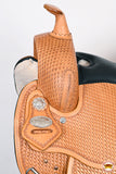 HILASON Western Draft Horse Trail Pleasure Tan American Leather Saddle | Horse Saddle | Western Saddle | Draft Horse Saddle | Saddle for Horses | Horse Leather Saddle