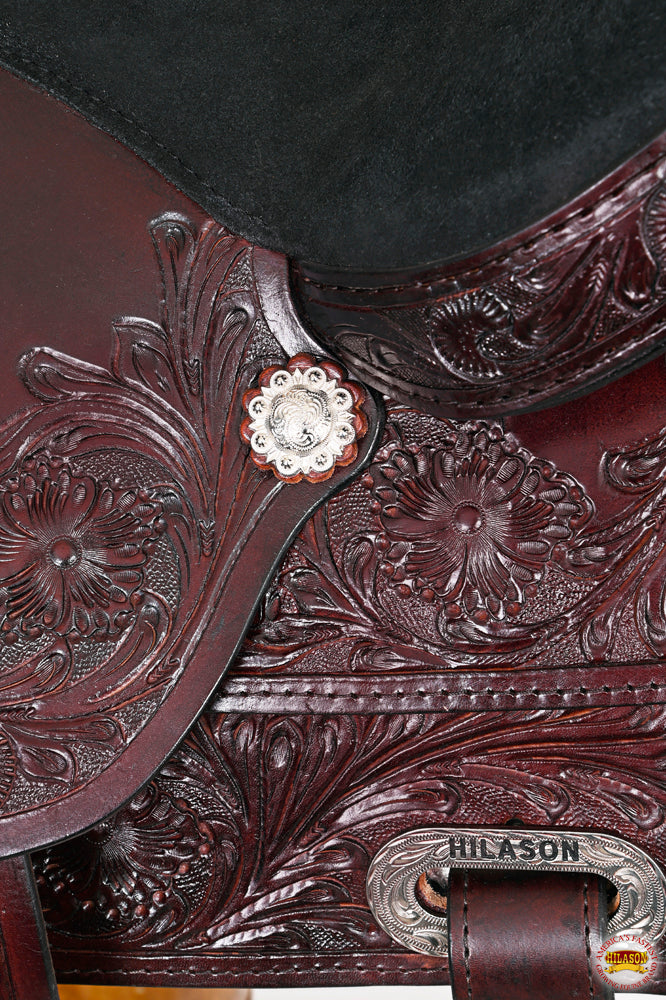 HILASON Draft Horse Trail Pleasure Tack Set American Leather Saddle | Horse Saddle | Western Saddle | Draft Horse Saddle | Saddle for Horses | Horse Leather Saddle
