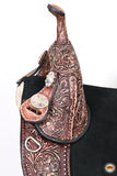Western Horse Child Saddle Treeless American Leather Barrel