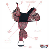 Western Horse Child Saddle Treeless American Leather Barrel