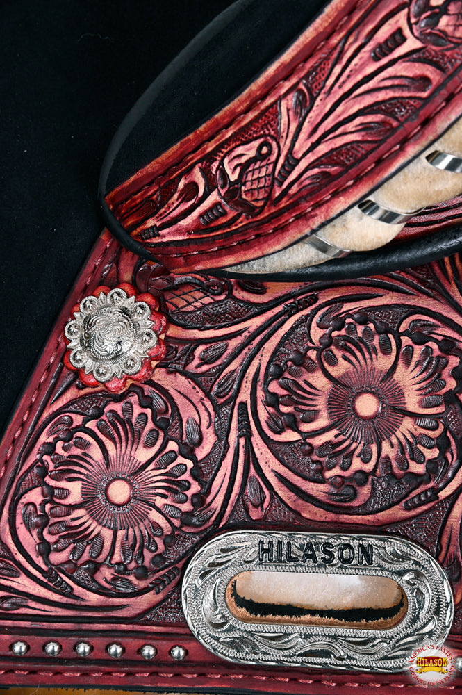 Western Horse Child Saddle Treeless American Leather Barrel