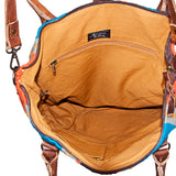 American Darling ADBG267 Tote Saddle Blanket Genuine Leather Women Bag Western Handbag Purse