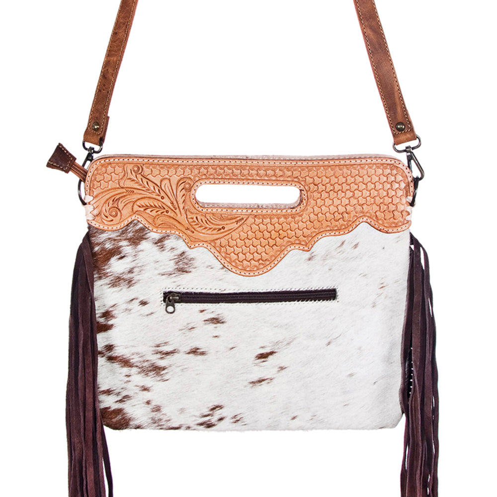 American Darling Clutch Hand Tooled Hair On Genuine Leather Women Bag Western Handbag Purse