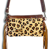 American Darling Small Crossbody Hair On Genuine Leather Western Women Bag Handbag Purse | for Cute