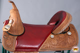 Hilason Western Horse Treeless Trail Barrel American Leather Saddle