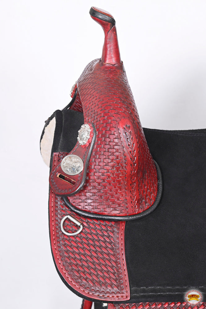 HILASON Western Horse Saddle Treeless American Leather Trail Barrel Tack | for Horses