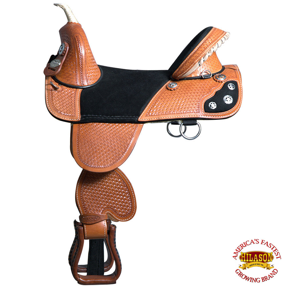 Hilason Western Horse Saddle Treeless American Leather Trail Barrel Tack