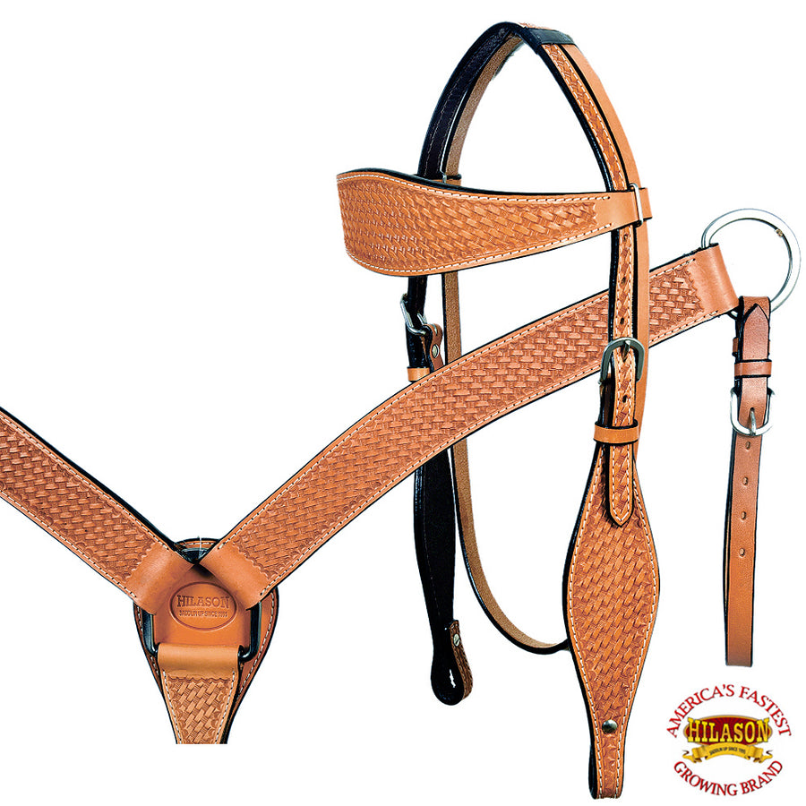 HILASON Western Horse Saddle Treeless American Leather Trail Barrel Tack | for Horses