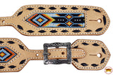 Hilason Western slobber Straps American Genuine Leather Tan