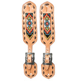 Hilason Western slobber Straps American Genuine Leather Tan