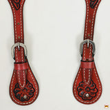 Hilason Western slobber Straps American Genuine Leather Tan