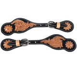 Hilason Western slobber Straps American Genuine Leather Tan